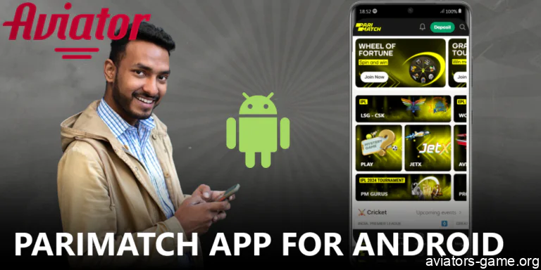 Instruction on downloading Parimatch Aviator App on Android